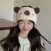 Lindo Scrunchie de Capibara Peluche Diadema para la Frente Engrosada para Lavarse la Cara Diadema Ancha Gorro Cálido de Invierno para Exteriores