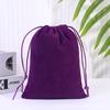 Bolsa de Terciopelo Personalizada Negra Grande Bolsa de Almacenamiento para Secador de Pelo Bolsillo de Terciopelo con Cordón para Joyería Venta al por Mayor