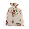 Bolsas de Algodón con Cordón Floral Personalizadas para Guardar Artículos, Soporte para Impresión de Logo, Venta al por Mayor a Partir de un Paquete, Bolsita de Incienso Repelente de Mosquitos de Regalo