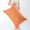 Estilo Nórdico Linho Espesso Cor Sólida 70 Almofada Grande Suporte Lombar Cabeceira Almofada Macia 60 Almofada Almofada de Cochilo para Sofá Almofada Lombar