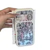 Funda Compatible con iPhone 16 17promax, Manzana, Patrón Cruzado, Transformación Instantánea, Transparente, Cielo Estrellado Dopamina