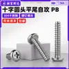 Tornillos Autorroscantes de Acero Inoxidable 304 de Cabeza Redonda Cruzada y Cola Plana Tornillos Autorroscantes de Cabeza Plana Pb Tornillos Pequeños Electrónicos M1M3M4M5