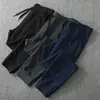 Calça Esportiva de Primavera e Outono Masculina Japonesa Simples de Perna Reta Joggers Cinza Calça de Moletom Emagrecedora Feminina Casual Versátil Meninos