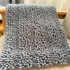 Tamaño grande, envío gratis, alfombrilla de chenilla de color liso para el suelo, alfombrilla absorbente para el baño, alfombrilla para los pies del hogar, alfombrilla para la puerta de la cocina y el dormitorio
