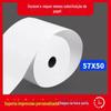 Papel para Caixa Registradora 57MmX50Mm Papel Térmico para Recibo 58mm Papel de Impressão para Delivery Meituan 30m Papel Ultrafino para Supermercado e Restaurante