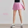 Falda de Yoga Elástica de Cintura Alta Adelgazante Aidu con Forro para Prevenir la Exposición, Falda de Tenis con Bolsillo, Falda Plisada Casual para Exteriores