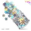 Lentejuelas de copo de nieve navideño 12 colores mixtos set de lentejuelas para decoración de uñas pieza láser blanca joyería para decoración de uñas pegatinas para uñas