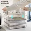 Portadocumentos Transparente de Acrílico Multicapa Estante de Almacenamiento de Escritorio Apilable Caja Organizadora de Documentos de Oficina A4