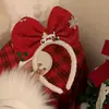 Tiara de Natal de Pelúcia Colorida Doce Estrela para Crianças, Grampo de Cabelo Fofo de Boneco de Neve de Natal, Acessórios de Fantasia para Meninas