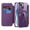 Adequado para Capa de Celular Apple 17, Capa de Celular 13 Pro com Porta-Cartões, Capa de Celular Samsung, Capa Protetora S25U, Capa Magnética, Tpu