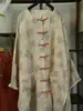 Cardigan Holgado de Lino con Botones Hechos a Mano, Cuello Redondo, Capa Única, Estilo Retro Artístico Floral Nuevo Verano 2026