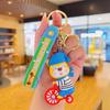 Ciclismo panda Net boneca animal vermelha bonito mochila pequeno pingente chaveiro dos desenhos animados chaveiro pingente atacado
