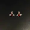 Nuevos Pendientes de Botón Mini Saturno con Diamante 2025 Nicho Diseño Simple Pendientes Versátiles para el Día a Día Pendientes Sencillos Exquisitos