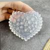 Molde de Manicura de Concha de Mariposa de Dibujos Animados Silicona Transparente de Grado Alimenticio Flor Rosa Hecho a Mano DIY Decoración de Uñas