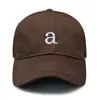 Boné de Baseball Bordado com Letra Minimalista para Mulheres, Nova Versão Coreana Versátil Estilo Ins Casual com Aba Larga Afina o Rosto Chapéu de Sol Tendência