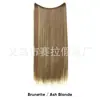 Mecha de Extensão de Cabelo em U Transfronteiriça para Mulheres, Extensão de Cabelo de Uma Peça com Fio de Pesca Grande, Mecha de Extensão de Cabelo Longo Liso Natural Invisível com Presilha