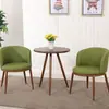 Juego de Mesa y Sillas de Negociación Imitación Madera Maciza Nórdica, Sillas Modernas Minimalistas, Mesa Redonda Creativa para Ocio, Sillas de Comedor para Cafetería y Tienda de Té de Leche