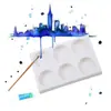Ruida Paleta Profunda de Seis Agujeros Fabricante Nuevo Material Paleta de Acuarela Paleta de Gouache Caja Especial para Paleta de Pintura China