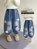 Jeans para Niña Primavera y Otoño 2026 Nuevo Estilo Moda Infantil Pantalones Linterna para Niños Pequeños Pantalones Casuales de Otoño