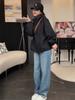 Chaqueta con capucha para mujer, primavera 2025, nueva moda, estilo occidental, chaqueta informal pequeña, cárdigan de moda.