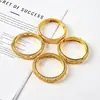 Pulsera Transfronteriza Chapada en Oro, Nueva Versión Ancha Retro Estilo Chino, Pulsera con Cierre de Flor de Cuatro Hojas, Joyería de Gama Alta Color Dorado