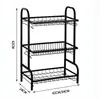 Estante de Almacenamiento Multicapa Transfronterizo para Cocina Almacenamiento y Organización de Platos Mesa Superior Escurridor Hogar Ampliado Caja de Almacenamiento para Tazones y Palillos Armario