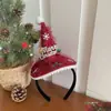 Diadema de Cuernos con Bola de Pelo Roja Navideña Palo Retorcido Otoño e Invierno Diadema de Cuernos de Árbol de Navidad Accesorios Versátiles para el Cabello para Fotos