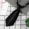 Gravata uniforme profissional cor sólida versátil gravata borboleta estilo coreano para uniforme escolar masculino e feminino gola curta de camada dupla para apresentação em grupo