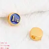 Nuevo producto Vietnam arena oro fortuna DIY accesorios colgante azul aceite auspicioso lenguaje pulsera tocado material accesorios de joyería al por mayor