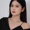 Yuanfan novo s925 prata esterlina luz de luxo borboleta colar elegante de alta qualidade incrustado zircão empilhado clavícula cadeia