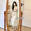 Looks Deslumbrantes para Mulheres Baixinhas: Conjunto de Saia Feminino, Novo Estilo Verão 2026, Conjunto Elegante e Exquisito de Duas Peças com Pedraria