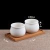 Macetas para Suculentas Macetas de Cerámica para Suculentas Macetas de Porcelana Blanca Macetas Simples Hechas a Mano Plantas Suculentas Flores Pequeñas Huaishai