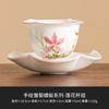 Taza Maestra de Cerámica de Fábrica de Alta Gama Personal Pintada a Mano Margarita Libélula Loto Taza y Platillo Taza de Té Juego de Té Taza de Té