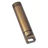 Equipamento de sobrevivência ao ar livre todo em metal CNC EDC Tanque selado Armazém à prova d'água Tanque à prova d'água Caixa à prova d'água Frasco de remédio de primeiros socorros