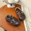 Zapatos de cuero retro estilo británico, nuevos zapatos de princesa con borlas de moda coreana para niñas primavera y otoño, zapatos de vestir de suela blanda