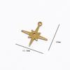 Atrapasueños de cristal de viento INS, colgante decorativo, accesorios de cobre para bricolaje, accesorios de círculo de luna y estrella