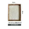 Bandeja de cáscara de ratán vietnamita, bandeja rectangular para frutas, cesta de ratán, cesta tejida para el desayuno, cesta de pan estilo japonés, cesta de bocadillos