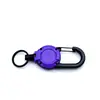 Fivela Retrátil Tática para Acampamento ao Ar Livre, Corda de Aço, Chaveiro Multifuncional, Corda Anti-Perda para Acampamento, Alça Retrátil para Mochila