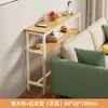 Mesa estrecha para hueco de cama, estante de almacenamiento para el pie de la cama, mesa larga extremadamente estrecha, de pie contra la pared, gabinete estrecho para hueco de cama, almacenamiento multicapa