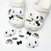 Acessórios de decoração de sapatos DIY para Crocs, fivelas decorativas fofas de pelúcia 3D de desenhos animados, leão e gato do zoológico para a superfície do sapato