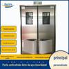 Aço Inoxidável 304 Personalizado Porta Livre Anticolisão de Fábrica Dupla Abertura à Prova de Som Rebatível Alimento Oficina Livre de Pó Porta de Armazenamento a Frio