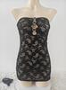 Comercio Exterior Europeo y Americano Nueva Lencería Sexy Sexy Encaje Liguero Falda de Cadera Vestido Ajustado con Aberturas y Pedrería para Mujer