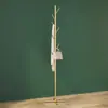 Arara de Roupas de Chão para Quarto Móvel Luxo Simples Cabideiro Tipo Poste Único Cabideiro Pequeno Doméstico Interno
