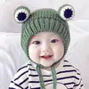 Toucas de Bebê Inverno Bebês Super Fofas Meninos Toucas de Lã Crianças Outono e Inverno Toucas de Tricô Grossas Atacado
