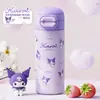 Taza de Agua Sanrio Hello Kitty, Taza de Beber Doble con Popote Linda y Tierna para Niños, Taza Termo de Bolsillo con Solapa Mini