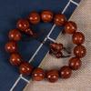 Pulsera de Sándalo 2.0 Artesanía de Madera Pulsera de Cuentas de Madera Natural de Alta Densidad para Hombres y Mujeres Joyería de Pareja