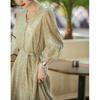 Comercio Exterior Color Valor Calidad Dan Estilo Inmortal Florales de Mano Cinta Seda de Morera Imitación Camisa/Vestido