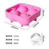 Bandeja de Hielo de 4 Bolas Dibujos Animados Silicona Congelación Rápida Molde para Cubitos de Hielo Fabricador de Hielo Caja de Bolas de Hielo para Whisky Bandeja de Hielo Molde para Hacer Hielo