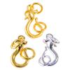 Accesorios DIY de oro de alto color Chapado en oro de 18K Pulsera de plata dorada gruesa Collar Cierre de hebilla de cisne Hebilla Cierre de hebilla Femenino
