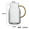 Kaikyo Cristal Transparente Hervidor de Agua Fría para Beber Agua Versión de Lujo Ligero Simple Moderno Hervidor de Agua Tetera